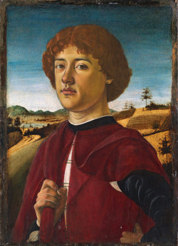 medievalautumn: Portrait of a Young Man by Biagio d'Antonio (Florentine) c. 1470 