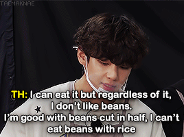 History Of Taehyungs (fake) Bean Allergy 