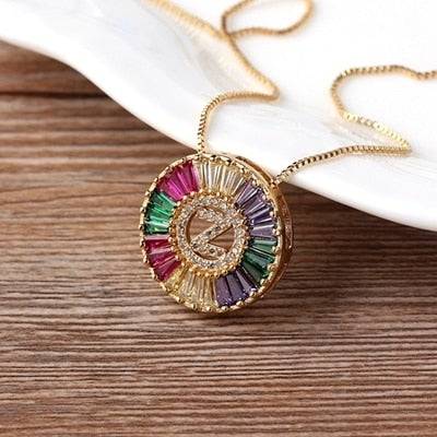 💃💃Micro Pave Rainbow Sun Necklace ,with 💃💃“Relationships that are merely based on practicality or utility will ultimately make us feel lonely.” #accessories#aesthetic#alternative#art#artsy makeup#beauty#clothes#design#earrings#fashion#fashion design#girl#handmade#hiphop#jewelry#jewels#love#luxury#makeup#minimalism#models#nail art#pretty#rings#street fashion#street style#streetwear#style#vintage#wedding