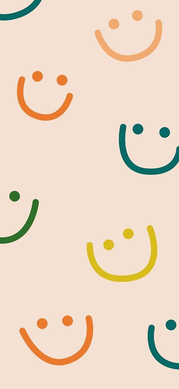 Colorful Smiley Faces Aesthetic - canvas-story