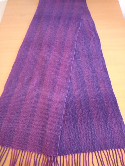 after felting: length: 185 cm (203 cm with fringe) width: 29 cmIt was alright, I guess.I spun too mu