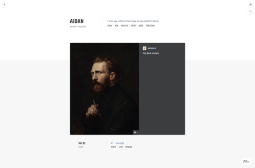 spielglocken: Aidan Theme Header theme with a twist. Features: 550 | 600 | 650 | 700 | 750px posts, 