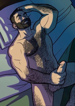 Hairy Gay Cartoon Art