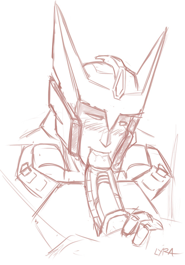 robotlyra:  Tonight’s theme: happy robots giving messy oral There’s something
