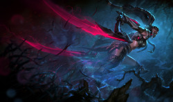 yep-that-tasted-purple:  Headhunter Akali: Splash Art