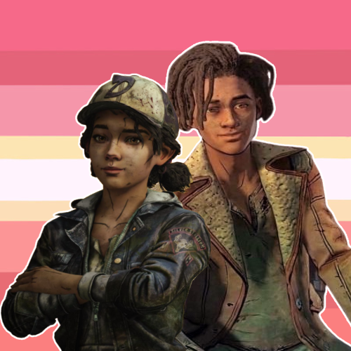 LOUIS AND CLEMENTINE FROM THE WALKING DEAD GAME ARE IN LOVE   requested by anony