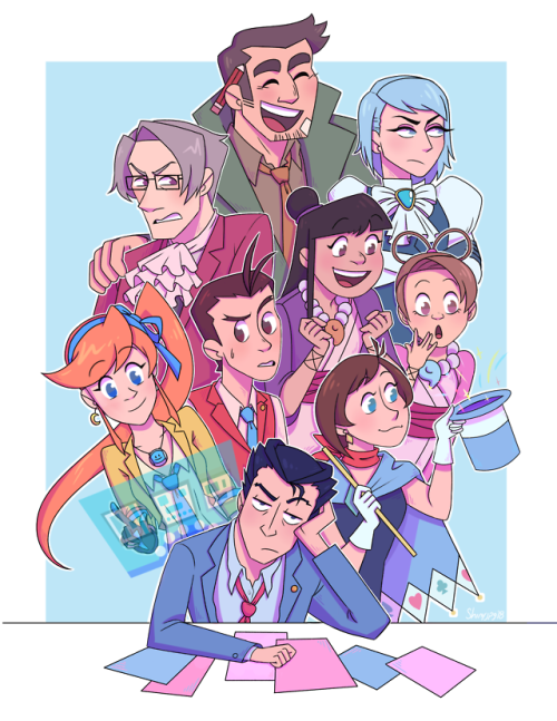 heyshinydraws:love that big happy lawyer familyThis is a lovely collection of the major characters i