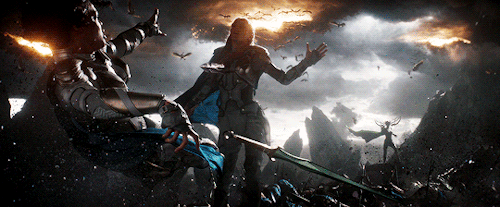 thorodinson:  Your sister. Her power comes from Asgard, same as yours. When it grew beyond Odin’s control, she massacred everyone in the palace and tried to seize the throne. When she tried to escape her banishment, he sent the Valkyrie in to fight