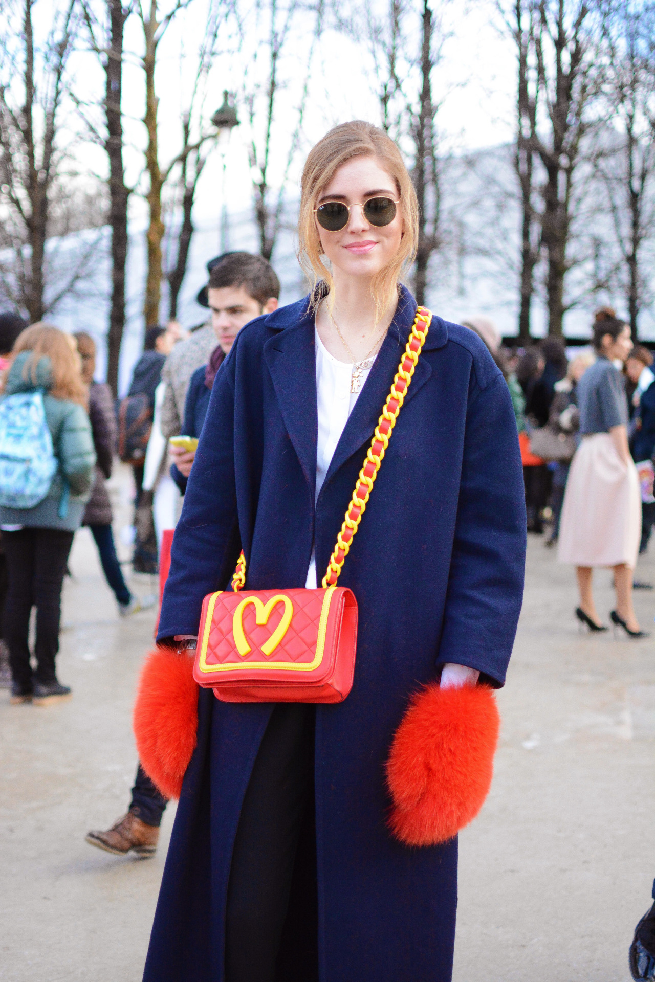 spyasilhouette:  Chiara Ferragni shot by me after the Elie Saab show PFW by Marianne