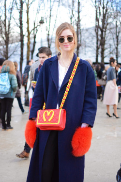 spyasilhouette:  Chiara Ferragni shot by me after the Elie Saab show PFW by Marianne Chagnon 