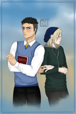 somberillusorysoda:Ever wonder what would happen if a preppy nerdboy Otabek (Nerdtabek?) got together with a crunchy hipster Yurio? And like they were trying to keep it on the DL because they didn’t run in the same circles, but they couldn’t stay