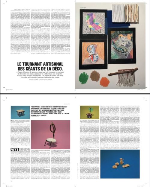 Out today in @m_magazine  « Le tournant artisanal des géants de la déco », about collaborations, ins