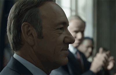 imykins:Probably the best thing about House of Cards is Kevin Spacey’s sass face.