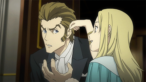 saltburnthegriefstache4sherlock:Isaac and Miria my most beloved anime/criminal duo! <3 