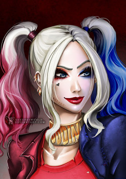 Commission sample: Harley Quinn SS by sakuyasworld