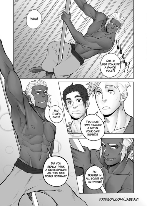 jasdavi:  Genie On Tap // Part 2 Part 1here’s the second part!! it was fun drawing the pole dance scene :’)