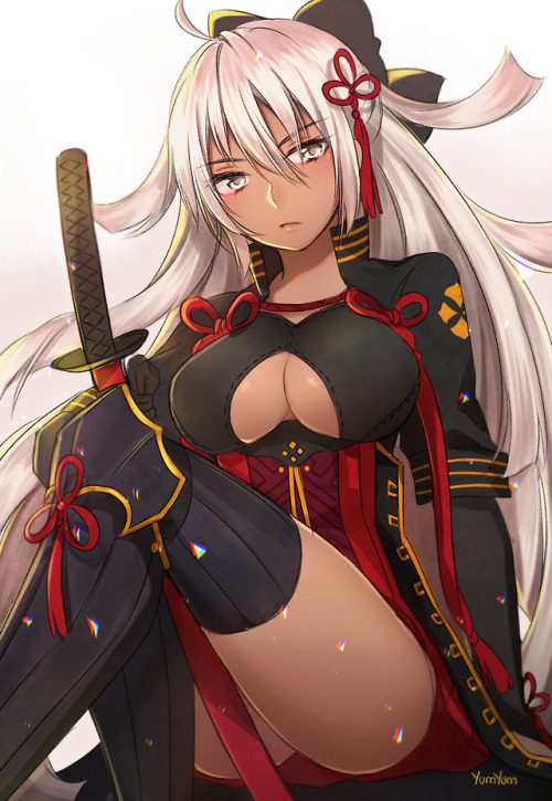 Okita Alter / Devil SaberTwitter: https://twitter.com/dumpling_yumyum/status/1004416988968468480Pixi