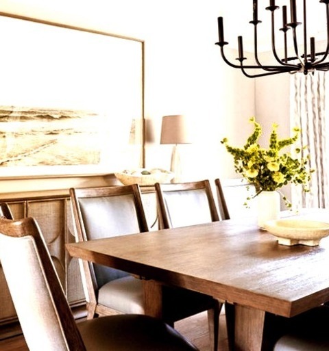 Beach Style Dining Room In New York