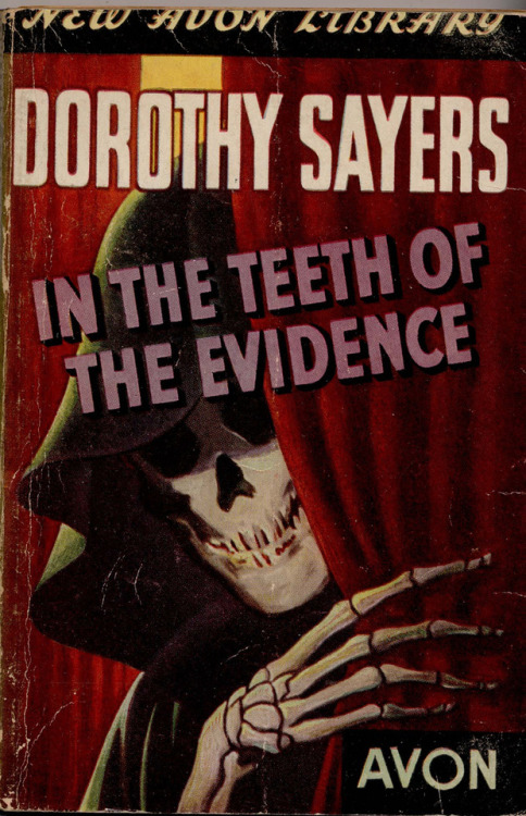 pulpsandcomics:“In The Teeth Of The Evidence” By Dorothy Sayers (Avon. 1943)  A col