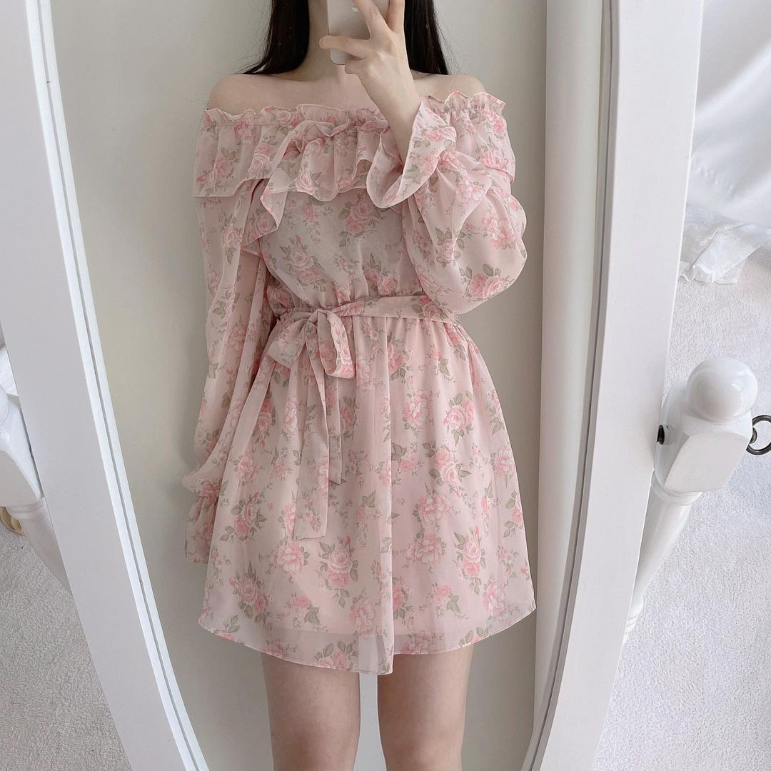 cute dress korean style Big sale - OFF 60%