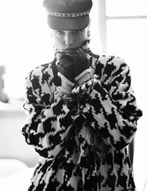 Luna Bijl stars in Chanel Special ÇA, C’EST PARIS! for the Dec/Jan issue of Vogue Paris