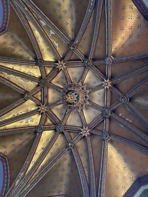 architecturealliance:Chateau Challain (Loire Valley, France) Chapel Ceiling