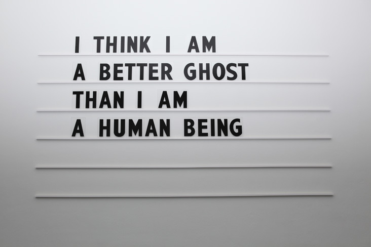 childmagazine:i think i am a better ghost than i am a human beingWall Piece with