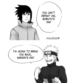 malengilblog:  boruto´s dad &amp; sarada´s dad  