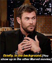 chrishemswortth:Mark Ruffalo + Chris Hemsworth Press Tour Compilation