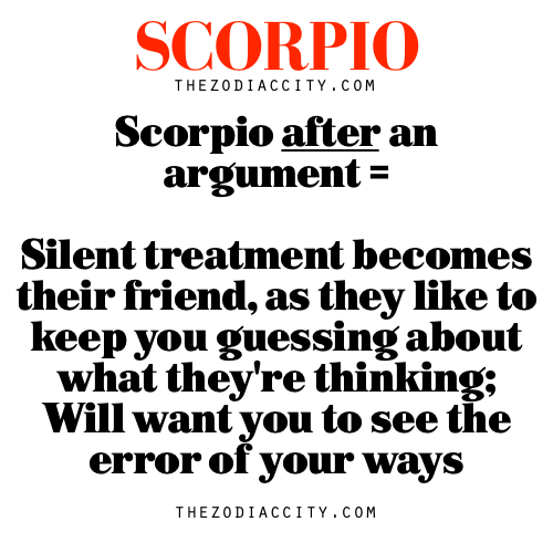 Treatment scorpio silent Should You