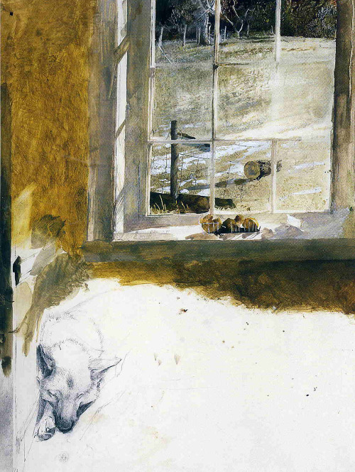 likeafieldmouse: Some of my Andrew Wyeth favorites 1. Full Moon (1980) 2. Open and Closed 