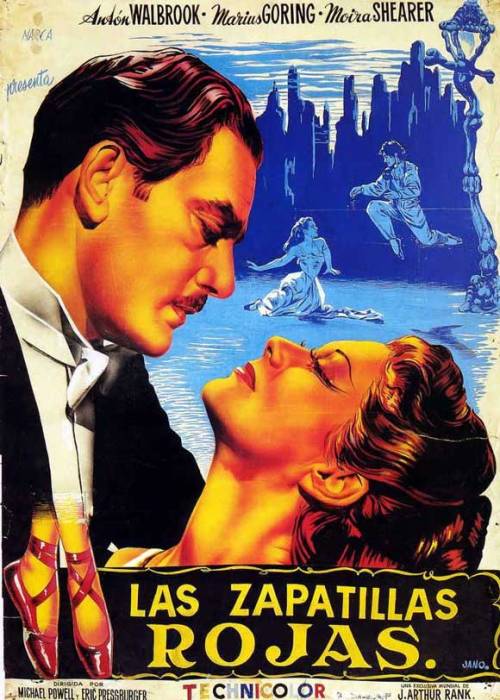 A delightfully garish (and unabashedly misleading) Spanish poster for The Red Shoes.