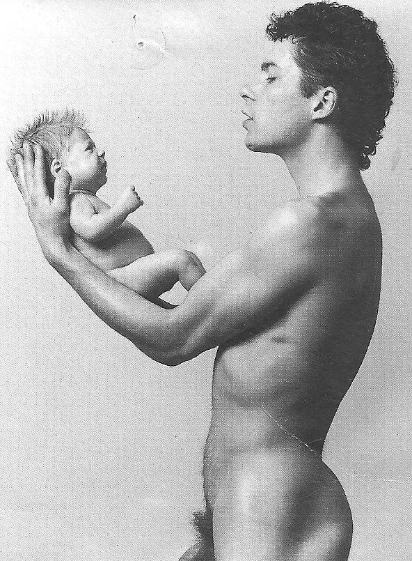 malereviewblog:  Paul Blanca. Self portrait. Father &amp; son, 1985 The male