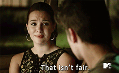 lesbianships:  Liam: “You let your parents think you’re still with Amy. I have