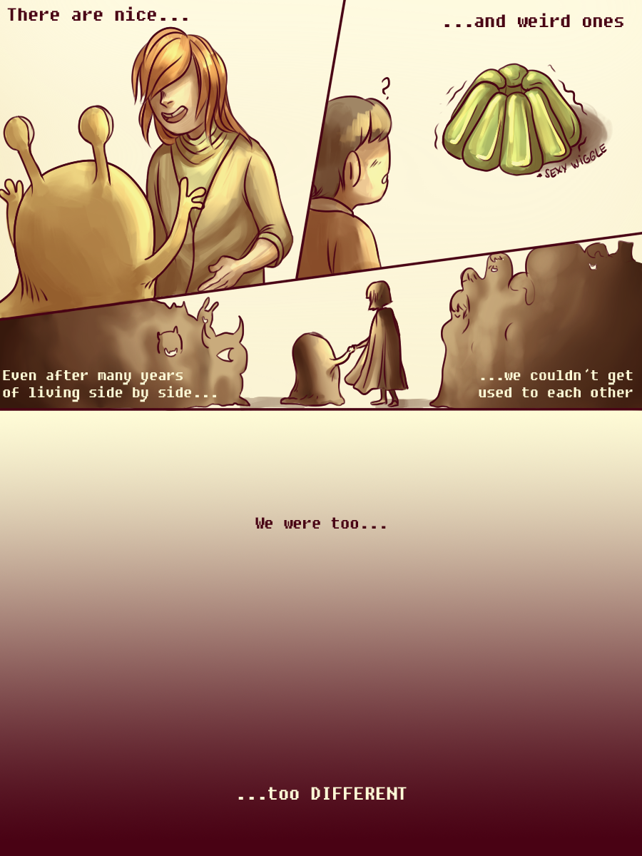 nekomell:  Here is the comic I made for Undertale Ask A story about humans and