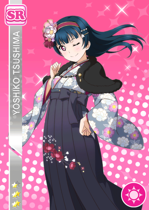 New “New Year” themed cards added to JP Aqours Honor Student scoutingSakurauchi Riko Cool SR “楽しいお正月