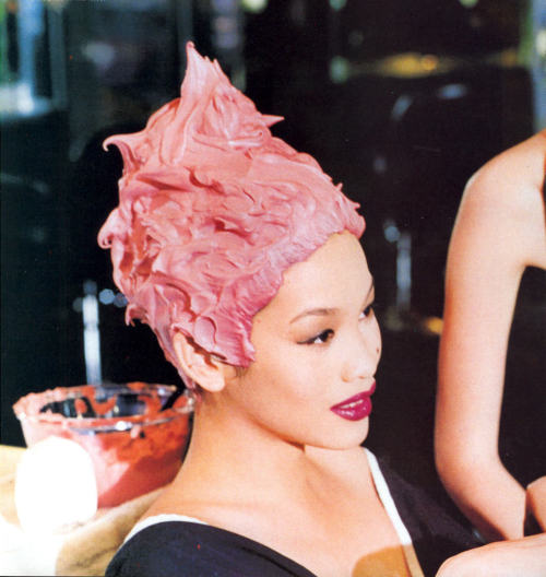 saloandseverine:Vogue US February 1995, The Price of Glamour Valerie Celis by Ellen von Unwerth