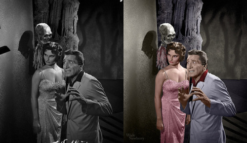 the Twilight Zone - colorized… Richard Conte and Suzanne Lloyd in S1/E9 “Perchance to Dream”.