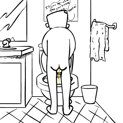 tat2world:  Oh, Jesus, I just laughed so hard I woke up everyone in the house! God  bless you!   The sign above the shitter, though!  LMFAO!