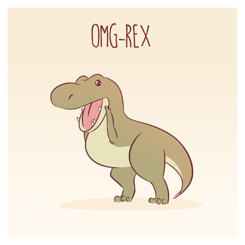 lonelyprincesskitten:  little—boy:  owlhaus:  Still got dinosaurs on the brain after watching Jurassic World. Rejected dinosaurs included Tee-Rex and Deportee-Rex.  Awesome