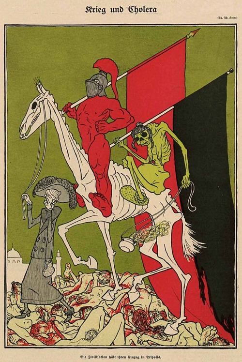 Thomas Theodor Heine (1867-1948), &lsquo;Krieg und Cholera&rsquo;, &ldquo;Simplicissimus&rdquo;, #37