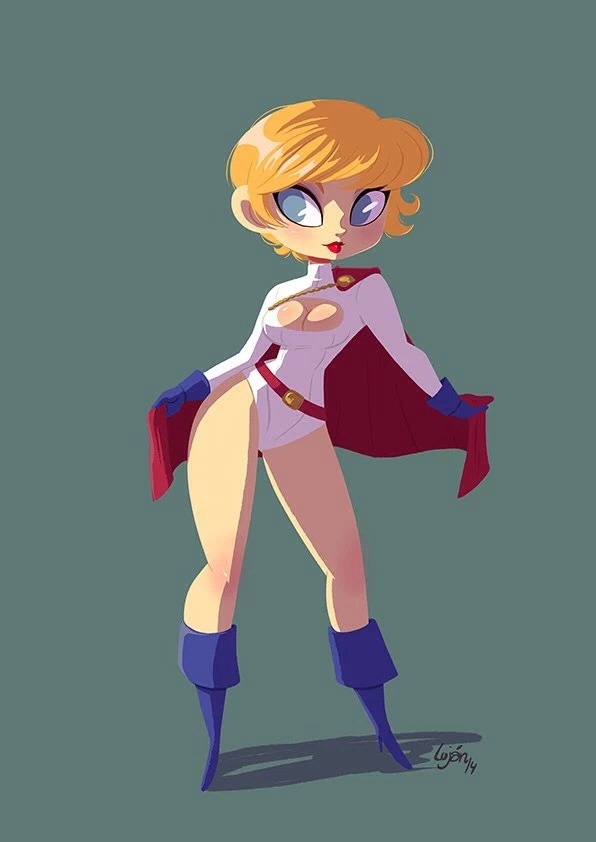 bobjackets:Power girl art by Lujan Fernandez.