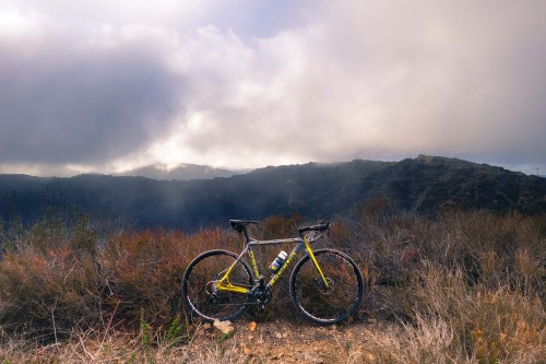 thebikecomesfirst:  God rays on a hell-raising bike.