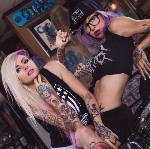 altmodelgirlcrush:  Pink Pirate & Emily Dearheart
