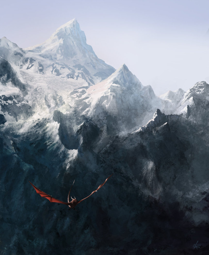 fantasy-art-engine:  Mountain Dragon by JJ Peabody 