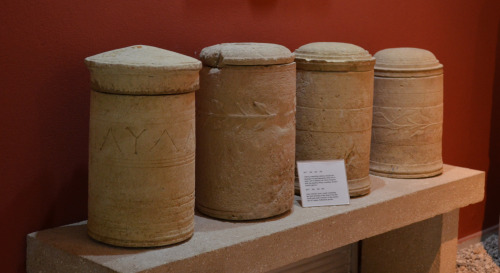 greek-museums:Archaeological Museum of Leukas:An very important group of hellenistic cinerary urns, 