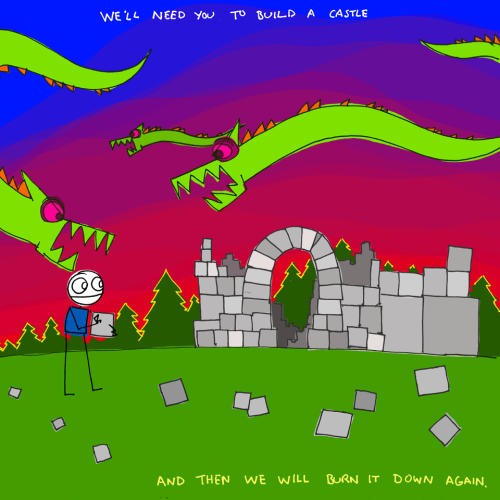 explodingdog:  we’ll need you to build a castle. New drawings at Explodingdog.com 