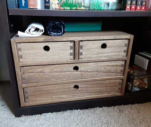 Decluttered so that all my witchy supplies could fit into these cute drawers :D I’m really hap