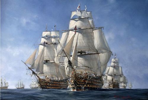 ltwilliammowett:  Richard Grenville, (20th century)  HMS Victory, HMS Temeraire, HMS Neptune,  