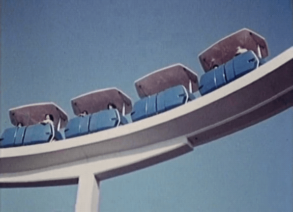 gameraboy:  Disneyland’s PeopleMover. From the Disney film EPCOT (1966)
